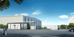 工业厂区大门效果图图片