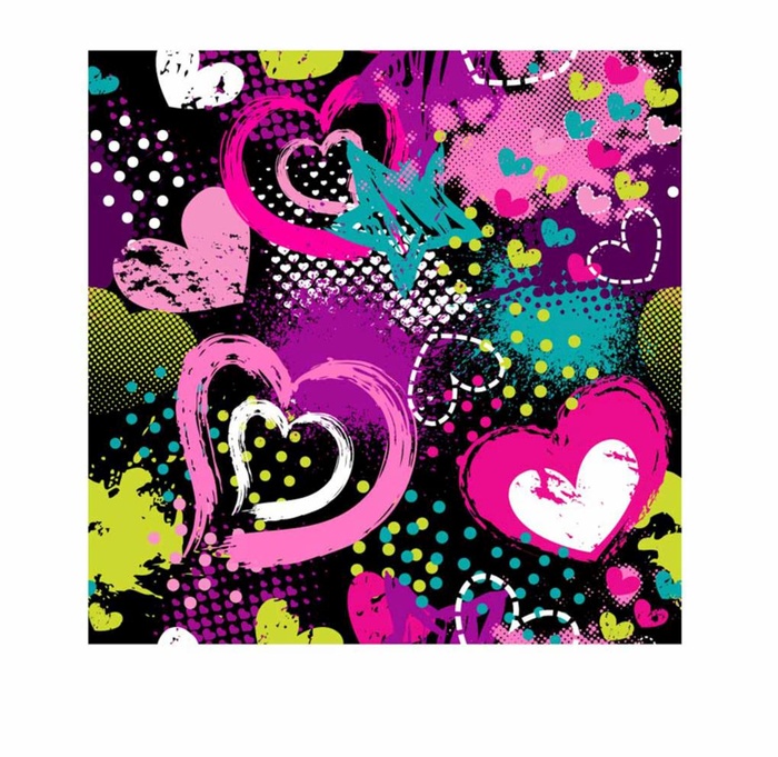 抽象涂鸦爱心图片