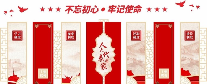 党建文化墙图片cdr矢量模版下载
