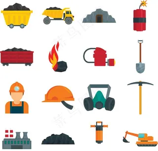 煤炭工业图标图片