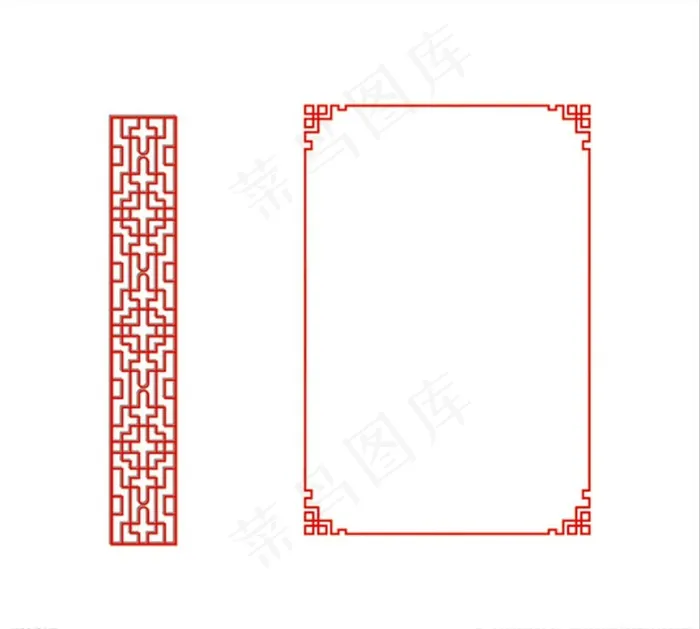 回纹边框图片cdr矢量模版下载