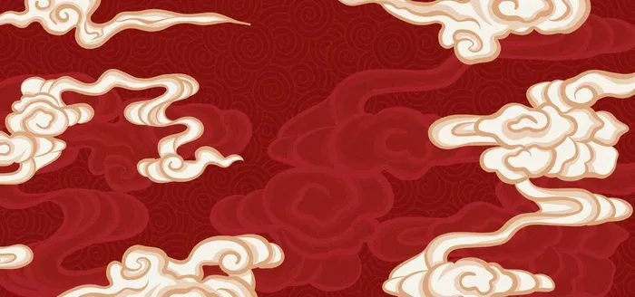 国潮风中国风插画背景图片(4000x2000)psd模版下载