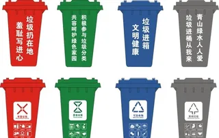 垃圾分类垃圾桶图片