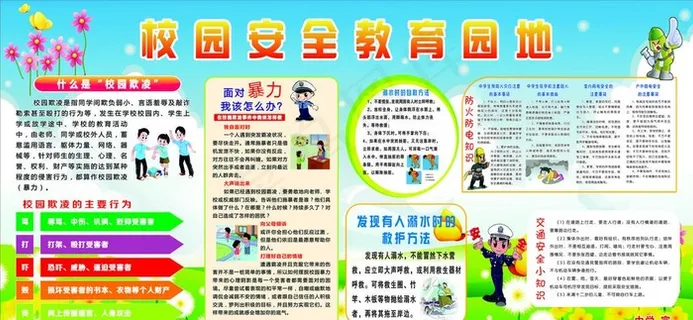 校园安全展板图片