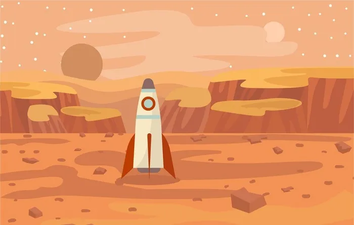 火星背景图片ai矢量模版下载