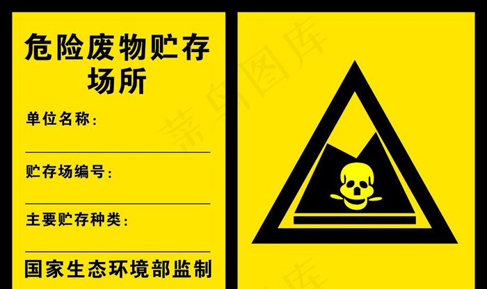 危险废物贮存场所图片cdr矢量模版下载