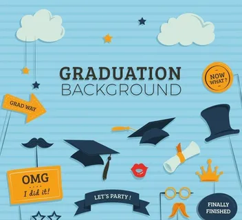毕业装饰元素矢量图片