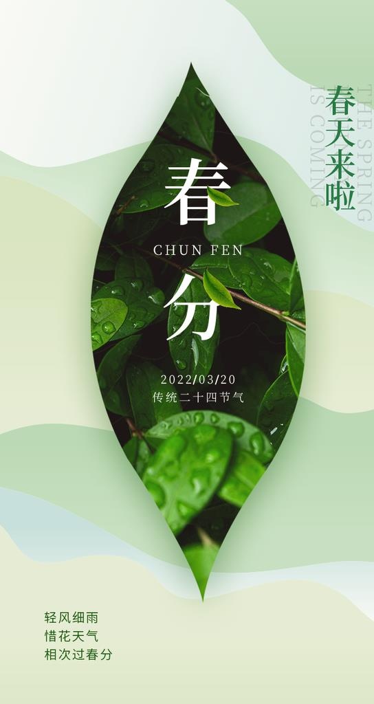 春分图片(750x1334)psd模版下载