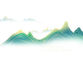 手绘国潮风png素材图片