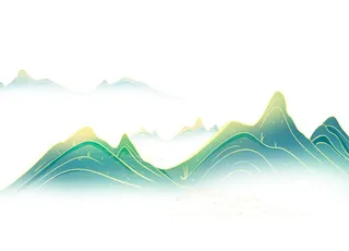 手绘国潮风png素材图片