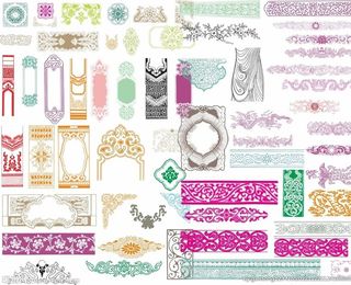 欧式花纹浮雕素材图片