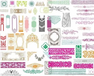 欧式花纹浮雕素材图片