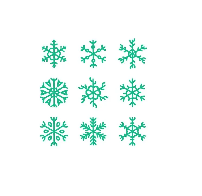 雪花图片ai矢量模版下载