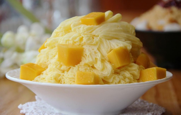 芒果绵绵冰图片