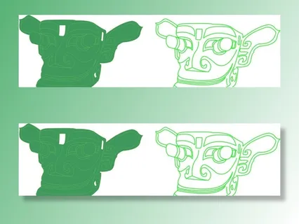 三星堆青铜纵目面具图片