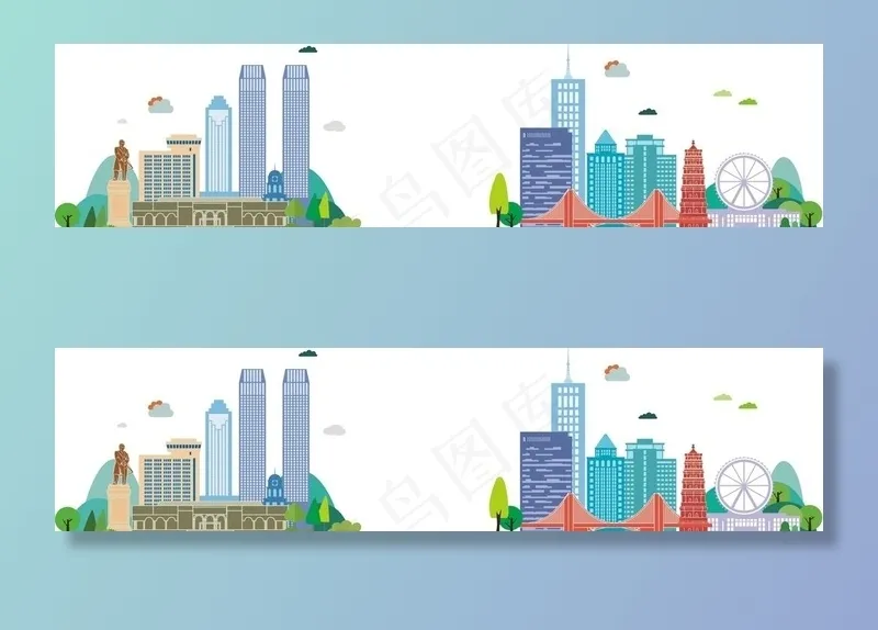 中山城市图片cdr矢量模版下载