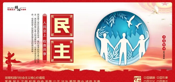 核心价值观,*核心,价值观,(5670x2835)psd模版下载