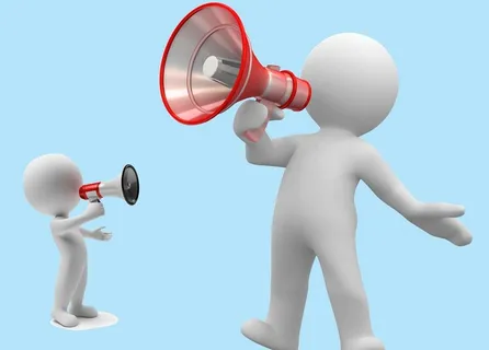 拿喇叭的火柴人图片