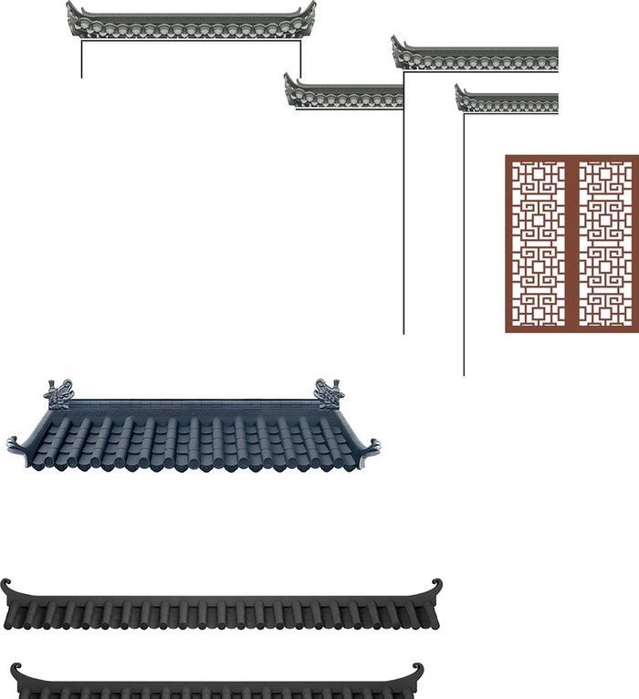 屋檐图片cdr矢量模版下载
