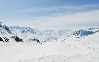 雪山背景图片
