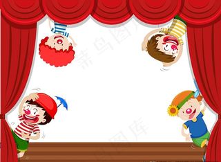 卡通表演儿童图片