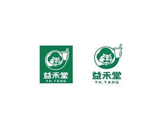 益禾堂奶茶店logo标志矢量图片