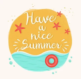 手绘海报夏天沙滩图片 手绘海报夏天沙滩图片