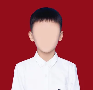 儿童证件照换脸图片