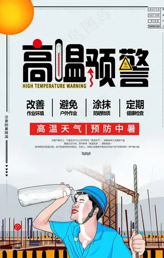 高温预警图片