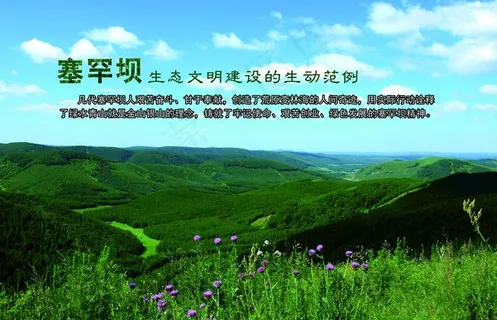 塞罕坝生态文明建设图片
