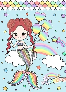 卡通美人鱼图片