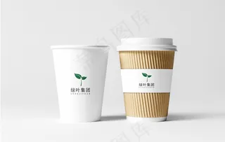 纸杯咖啡杯样机图片