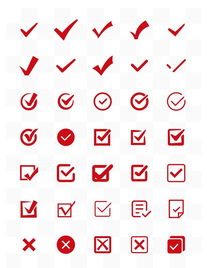 对号正确勾选图片