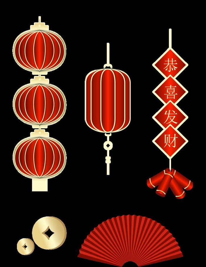 灯笼  图片ai矢量模版下载
