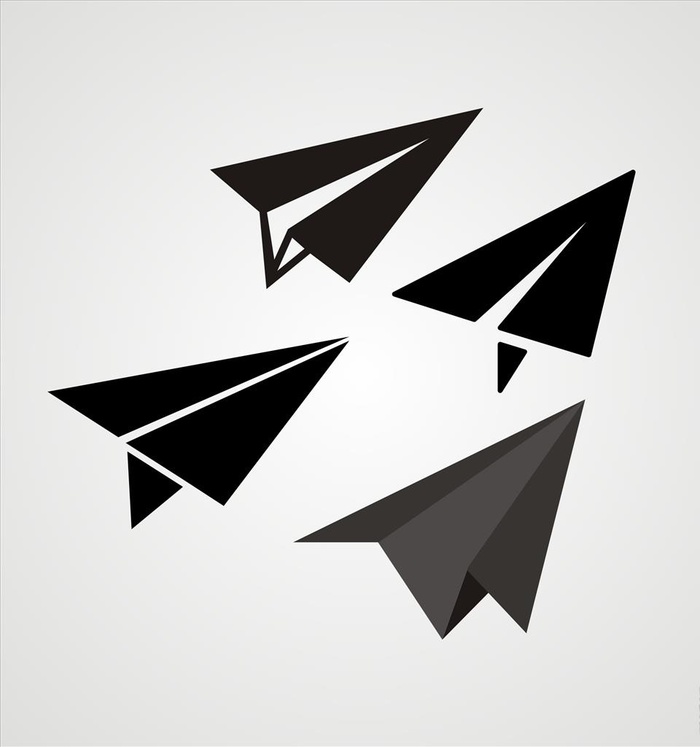 矢量纸飞机元素图片