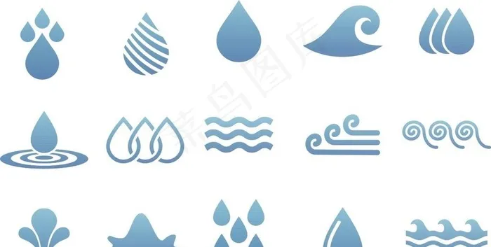 水滴图片cdr矢量模版下载