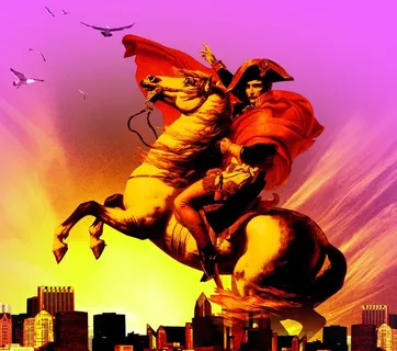 炫彩拿破仑装饰画图片