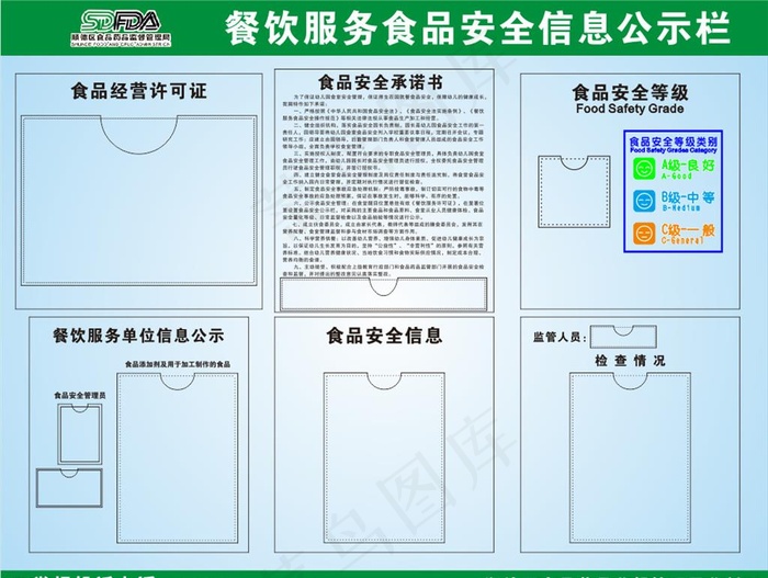 餐饮信息标准图片cdr矢量模版下载