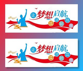 励志文化墙图片