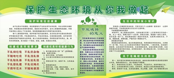 展板  环保 宣传栏  绿色图片cdr矢量模版下载