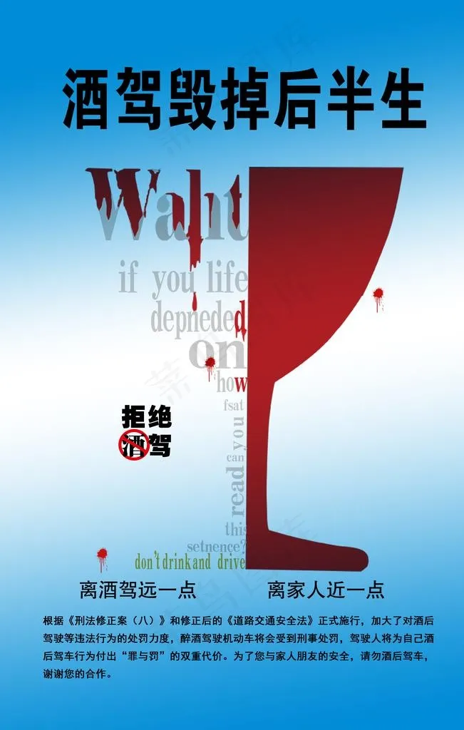 酒驾危害宣传海报图片psd模版下载