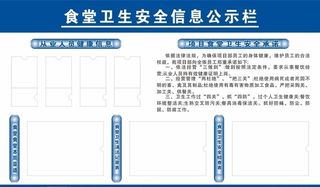 食堂信息公示栏图片