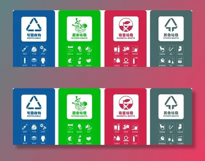垃圾分类标识图片
