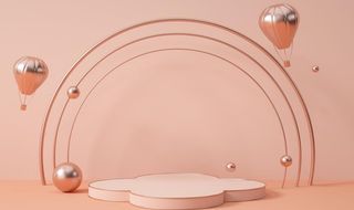 粉色c4d背景素材图片简约海