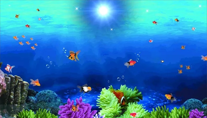 深水海洋图片cdr矢量模版下载
