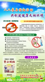 世界无烟日宣传展板图片