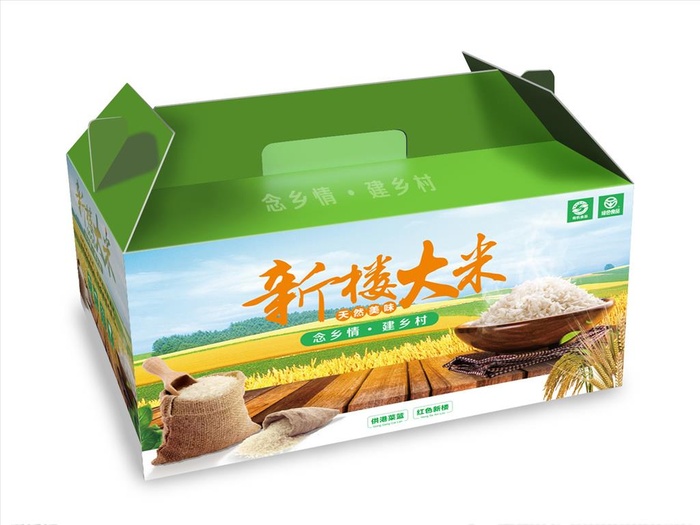 稻谷包装  文件仅为展开图图片cdr矢量模版下载