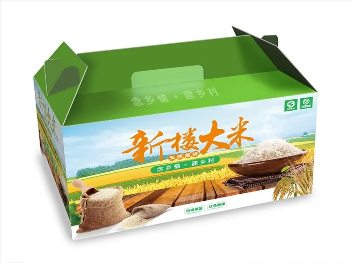 稻谷包装  文件仅为展开图图片cdr矢量模版下载