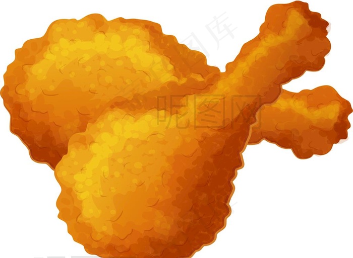 炸鸡腿图片ai矢量模版下载