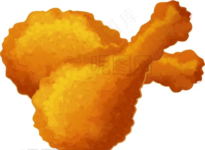 炸鸡腿图片ai矢量模版下载